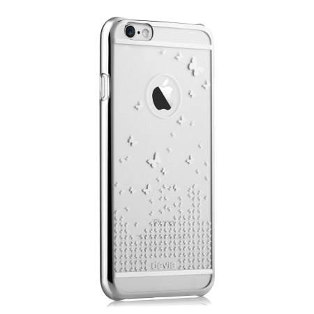 Butterfly iPhone 6 Plus Shell Case - Silver / Clear