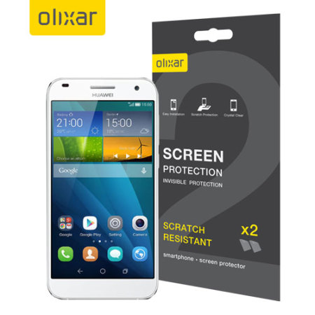 Olixar Huawei Ascend G7 Screen Protector 2-in-1 Pack