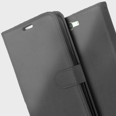 Encase Leren Stijl Wallet Case voor de Huawei Ascend G7 - Zwart