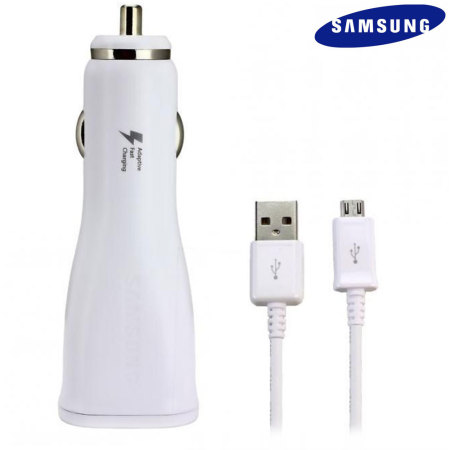 Cargador Coche Samsung USB Carga Rápida Qualcomm - Blanco