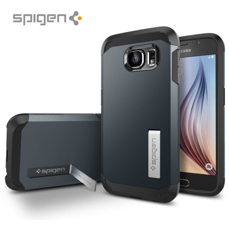 Spigen Tough Armor Samsung Galaxy S6 Case - Metal Slate