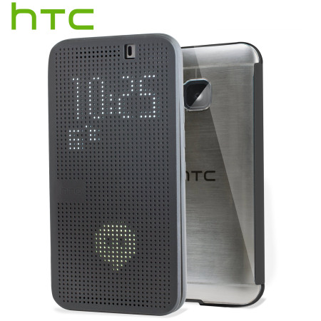 wortel Schrikken Manuscript Official HTC One M9 Dot View Ice Premium Case - Onyx Black