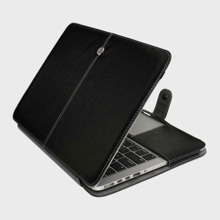 Housse MacBook Pro Retina 13 ToughGuard effet cuir – Noire