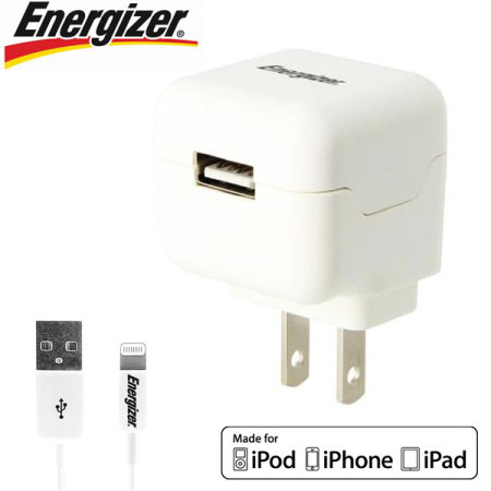 Energizer High Power 2.1A Lightning Device US USB Wall Charger