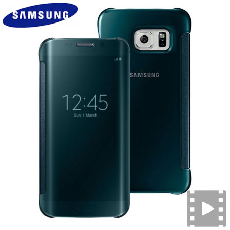 Avanzado Madison Secreto Official Samsung Galaxy S6 Edge Clear View Cover Case - Green