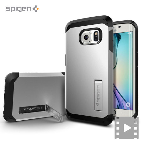 Spigen Tough Armor Samsung Galaxy S6 Edge Case - Satin Silver