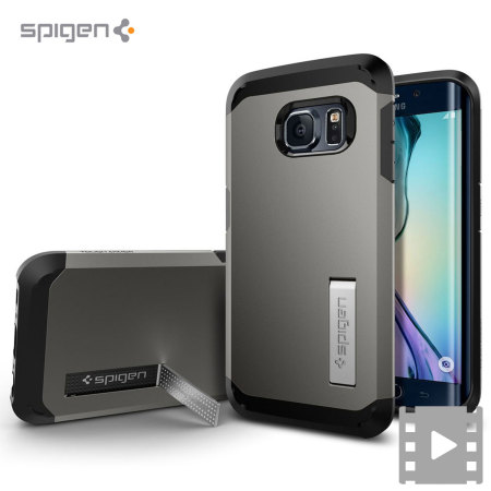 Spigen Tough Armor Samsung Galaxy S6 Edge Case - Gunmetal