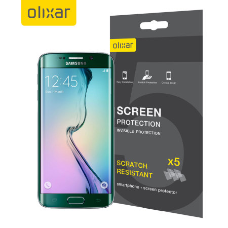 Olixar 5 in 1 Display Schutzfolie für Samsung Galaxy S6 Edge