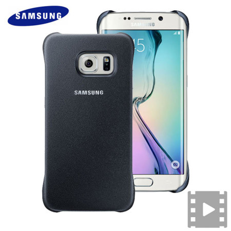 Official Samsung Galaxy S6 Edge Protective Cover Case - Blue / Black