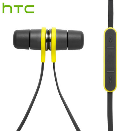 Official HTC Active Headset IP57 Sport Earphones - Black / Yellow