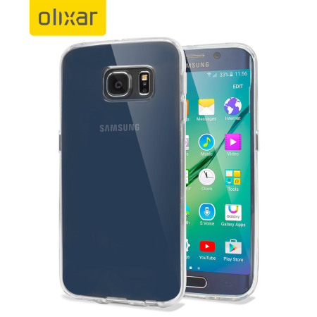 FlexiShield Case Samsung Galaxy S6 Edge Gel Hülle in 100% Clear