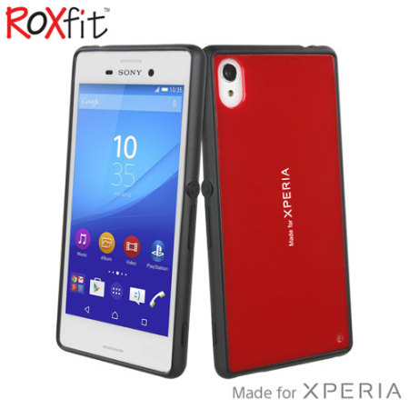 Metropolitan klink cliënt Roxfit Gel Shell Slim Sony Xperia M4 Aqua Case - Red