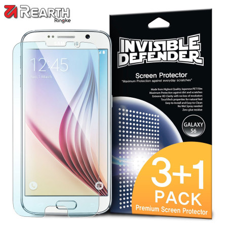 Rearth Invisible Defender Samsung Galaxy S6 Screen Protector 3 Pack