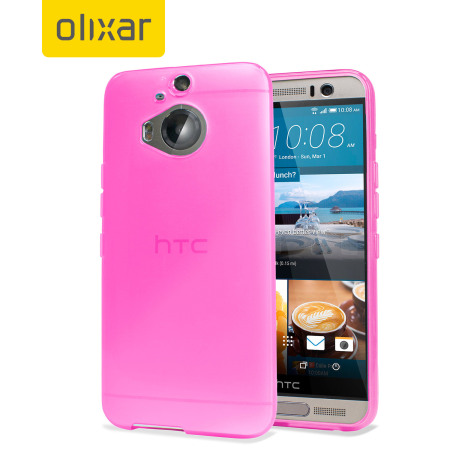 Olixar FlexiShield HTC One M9 Plus Case - Light Pink