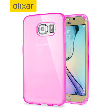 FlexiShield Samsung Galaxy S6 Edge Gel Case Light Pink