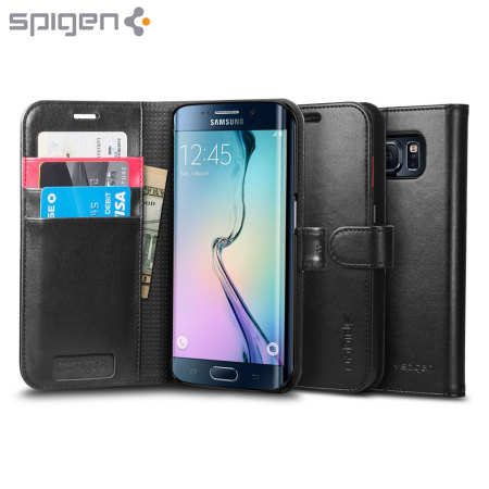 Spigen Samsung Galaxy S6 Edge Wallet S Case - Black