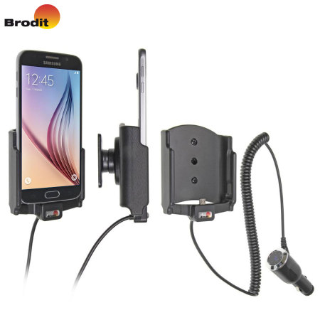 Brodit Samsung Galaxy S6 Active Holder With Tilt Swivel and Cig-Plug