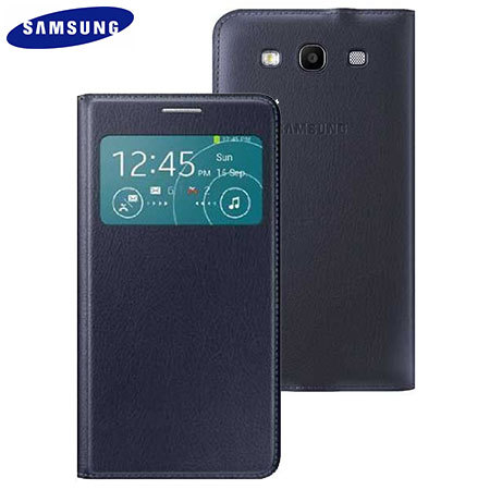 Accountant slim bank Official Samsung Galaxy S3 Neo S View Premium Cover Case - Indigo Blue