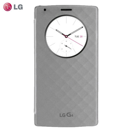 LG G4 QuickCircle Qi Replacement Back Cover Case - Silver