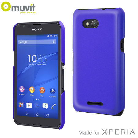 Lao Vriendelijkheid Malawi Muvit Sony Xperia E4G Glossy Back Case - Blue