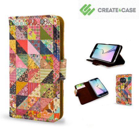 Create and Case Samsung Galaxy S6 Edge Book Case - Grandma's Quilt