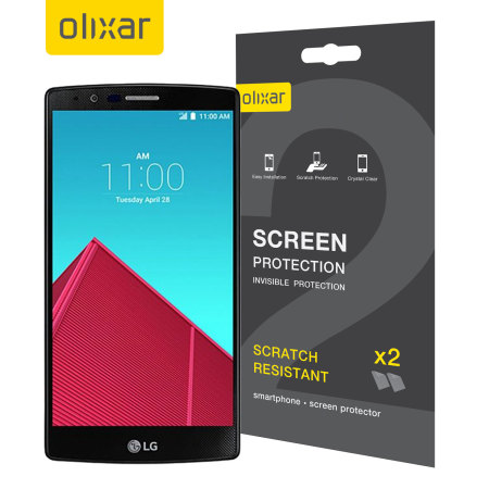 Olixar LG G4 Näytönsuojakalvo - 2-in-1 Pack