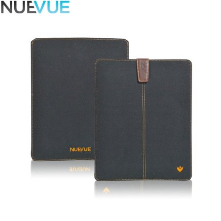 NueVue Cotton Twill iPad Air / Air 2 Cleaning Case - Black