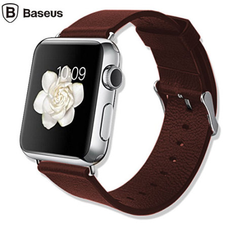 Baseus 38mm Apple Watch Genuine Leather Strap Brown