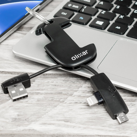 Porte-Clés Olixar 2 en 1 Micro USB et Lightning