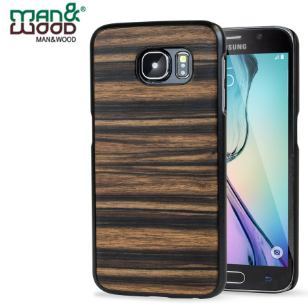 Man&Wood Samsung Galaxy 6 Houten Case - Ebony