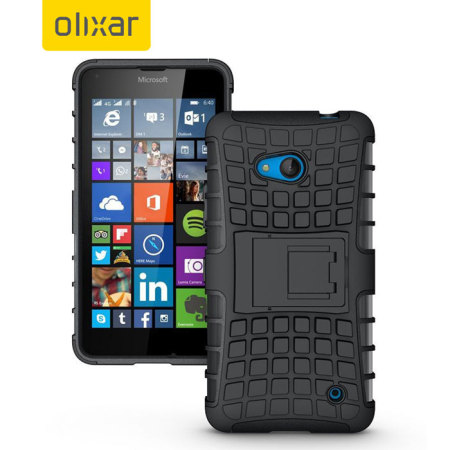 Coque Lumia 640 Encase Armourdillo Hybrid – Noire