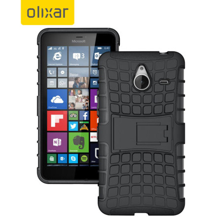Coque Lumia 640 XL Encase Armourdillo Hybrid – Noire 