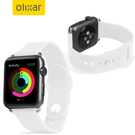 Correa Apple Watch 2 / 1 (38 mm) Sport Olixar de Silicona - Blanca