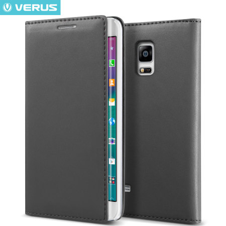 Verus Crayon Diary Samsung Galaxy Note Edge Leather-Style Case- Zwart 