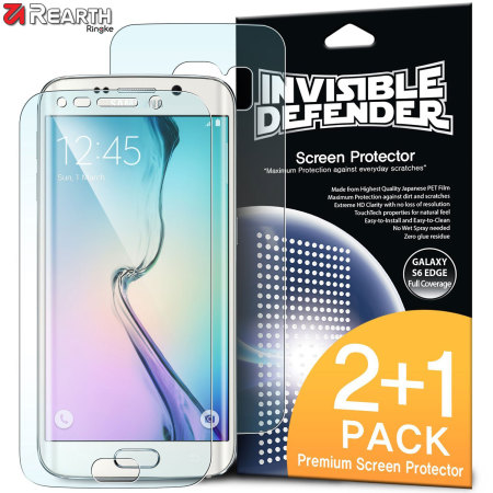 Rearth Invisible Defender Samsung Galaxy S6 Edge Displayschutz 2+1