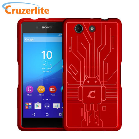 Cruzerlite Bugdroid Circuit Sony Xperia A4 Gel Case - Red