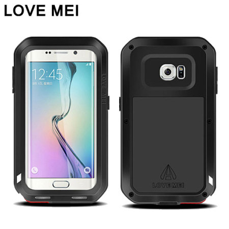 Love Mei Powerful Samsung Galaxy S6 Edge Protective Case - Black