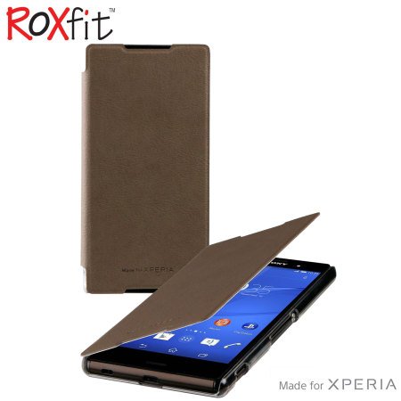 Roxfit Book Slim Sony Xperia Z3+ Tasche in Mushroom