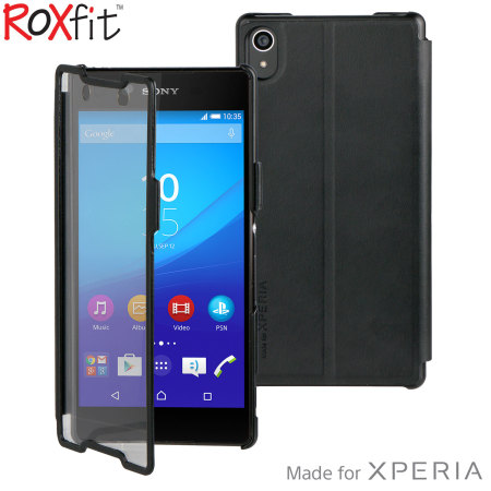 Roxfit Sony Xperia Z3+ Buch Case Touch in Nero Black