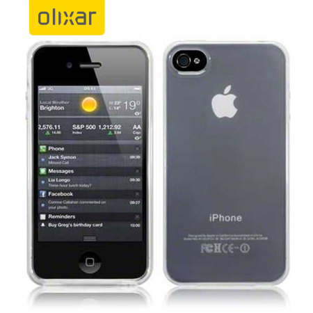 FlexiShield Gel Case voor iPhone 4S / 4 - Frost Wit