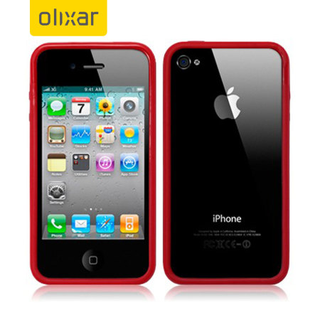Olixar iPhone 4S / 4 Bumper Case - rood 