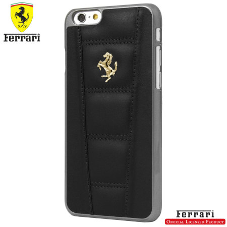 Ferrari 458 Genuine Leather iPhone 6S / 6 Hard Case - Black