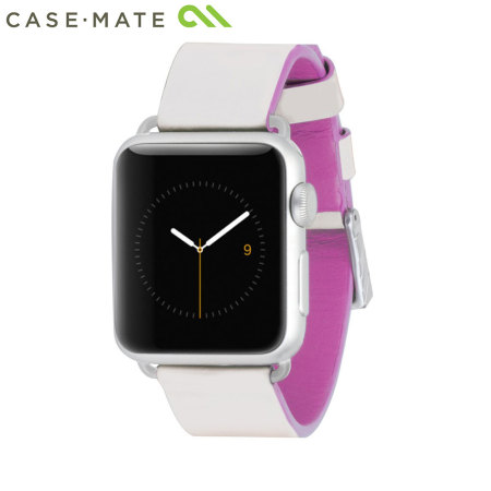 Case-Mate Genuine Leather Apple Watch 2 / 1 Strap (38mm) - Ivory/Pink