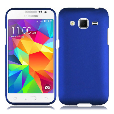 wij zoals dat Volwassenheid ToughGuard Samsung Galaxy Core Prime Rubberised Case - Blue