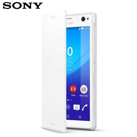 Official Sony Xperia C4 Style Cover Stand Case - White