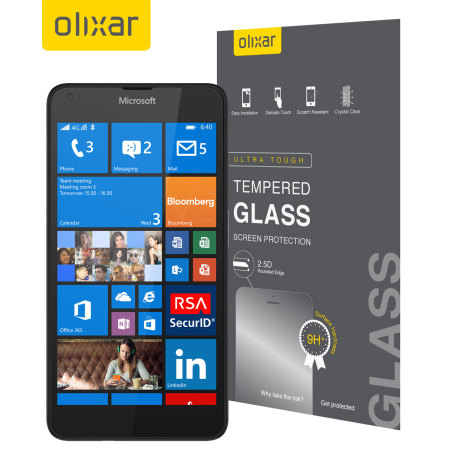 thumbnail image 2 of Tempered Glass Screen Protector For Nokia Lumia 630 / 635 – Ultra Slim, Transparent, 3-Layer 2 of 3