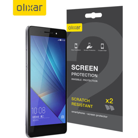 Olixar Huawei Honor 7 Screen Protector 2-in-1 Pack