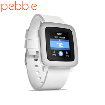 Smartwatch Pebble Time pour appareils iOS & Android  -  Blanche