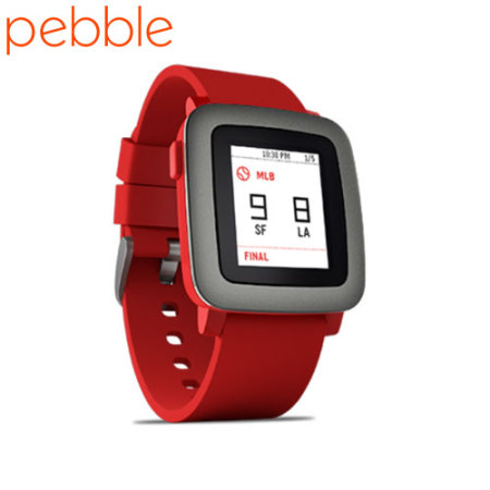 Pebble Time Smartwatch for iOS and Android Devices - Rood