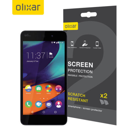 Olixar Wiko Rainbow UP 4G Screen Protector 2-in-1 Pack